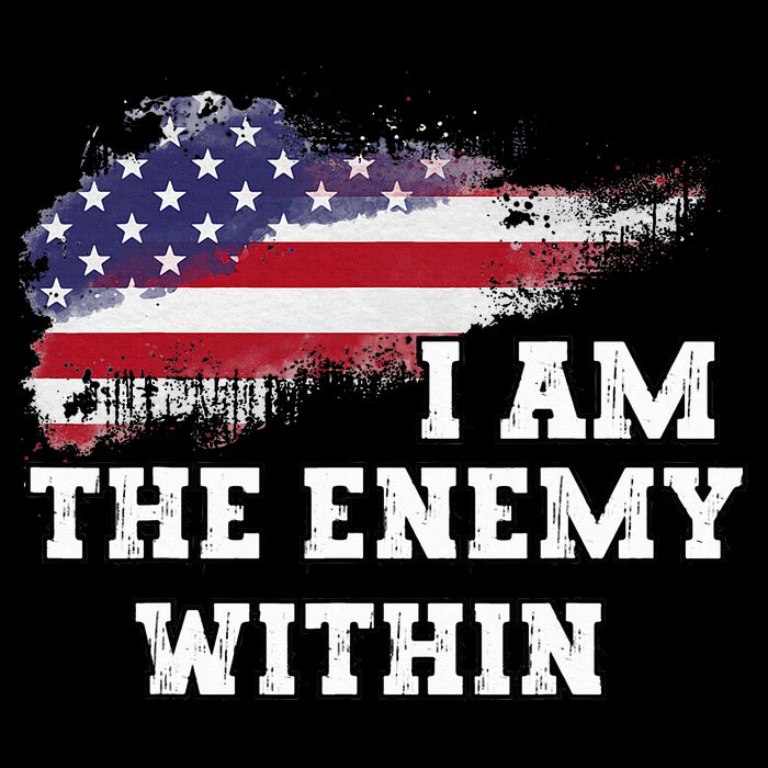 I Am The Enemy Within 7-Panel Snapback Hat