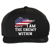 I Am The Enemy Within Wool Snapback Cap