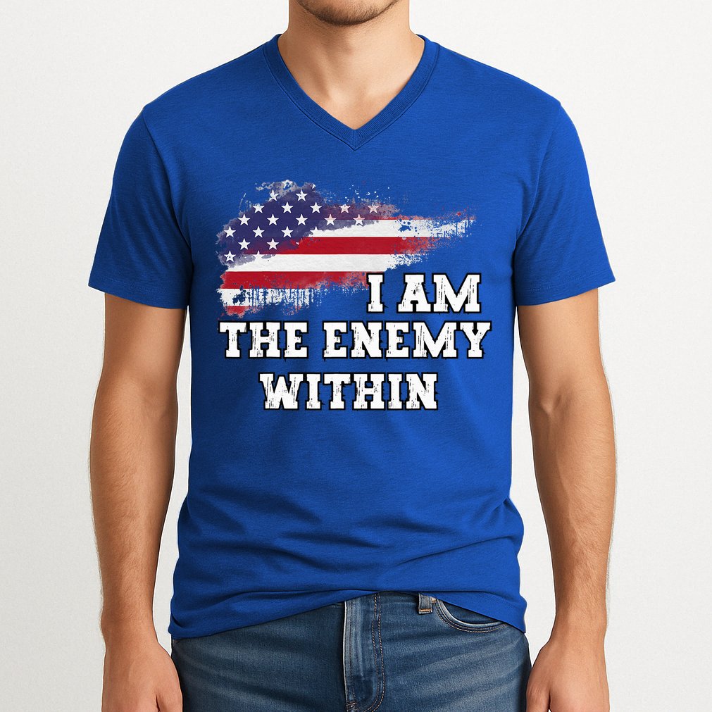 I Am The Enemy Within V-Neck T-Shirt