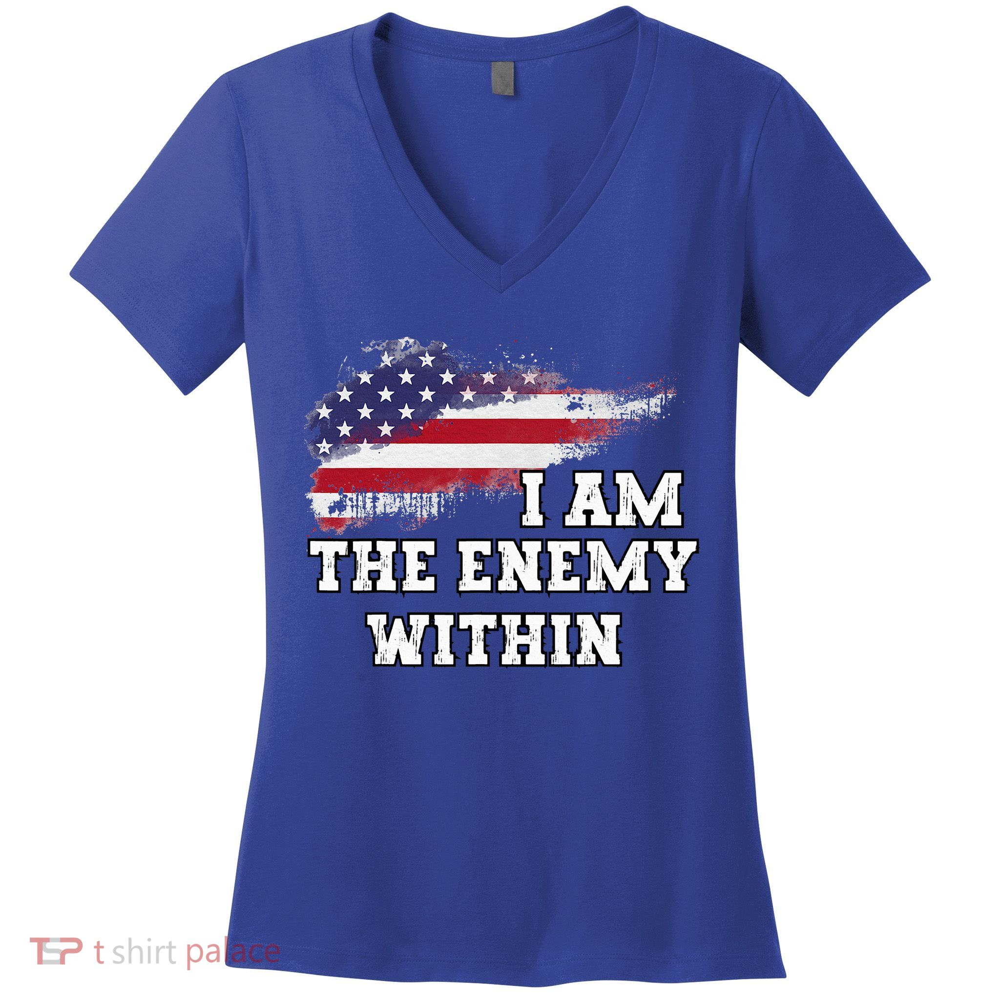 I Am The Enemy Within Women's V-Neck T-Shirt