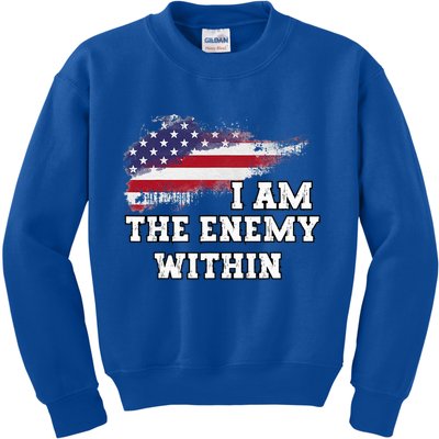 I Am The Enemy Within Kids Sweatshirt
