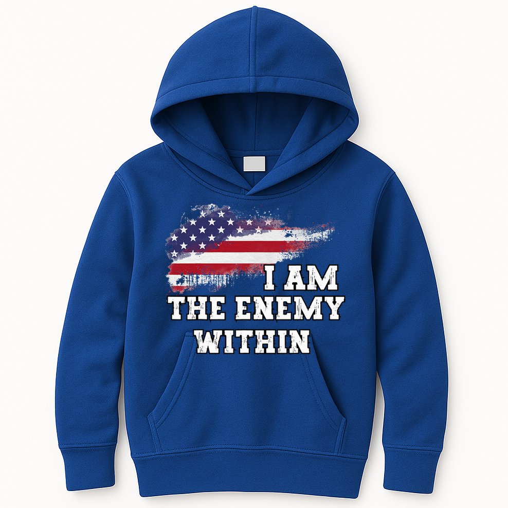 I Am The Enemy Within Kids Hoodie