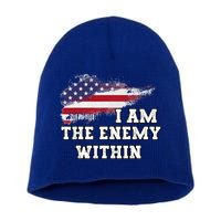 I Am The Enemy Within Short Acrylic Beanie