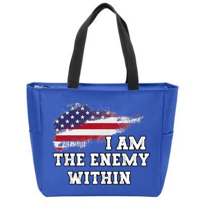 I Am The Enemy Within Zip Tote Bag