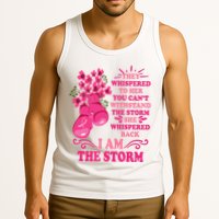 I Am The Storm Fight Breast Cancer Awareness Quote Tank Top