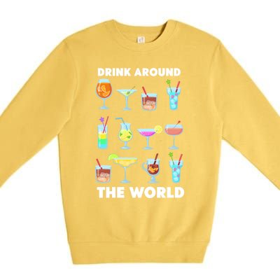 Ing Around The World Adult Vacation Showcase Gift Great Gift Premium Crewneck Sweatshirt