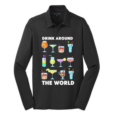 Ing Around The World Adult Vacation Showcase Gift Great Gift Silk Touch Performance Long Sleeve Polo