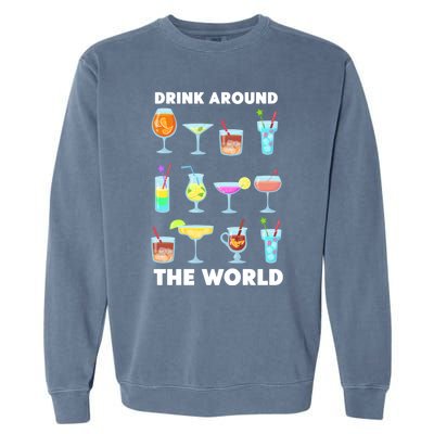 Ing Around The World Adult Vacation Showcase Gift Great Gift Garment-Dyed Sweatshirt