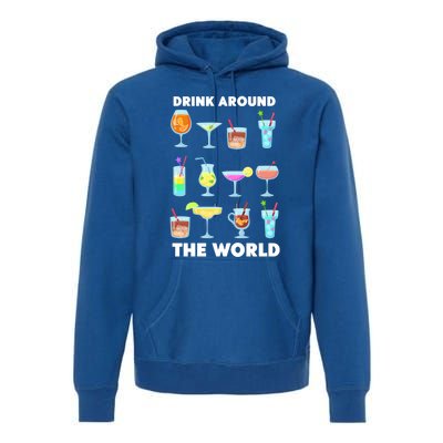 Ing Around The World Adult Vacation Showcase Gift Great Gift Premium Hoodie