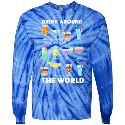 Ing Around The World Adult Vacation Showcase Gift Great Gift Tie-Dye Long Sleeve Shirt