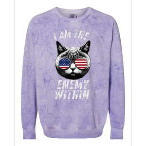 I Am The Enemy Within Kamala Harris 2024 Colorblast Crewneck Sweatshirt