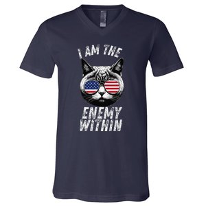 I Am The Enemy Within Kamala Harris 2024 V-Neck T-Shirt