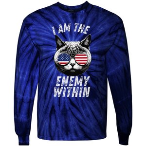 I Am The Enemy Within Kamala Harris 2024 Tie-Dye Long Sleeve Shirt