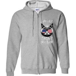 I Am The Enemy Within Kamala Harris 2024 Full Zip Hoodie