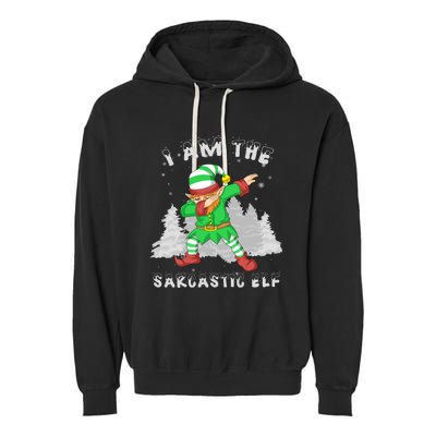 I Am The Sarcastic Elf Garment-Dyed Fleece Hoodie