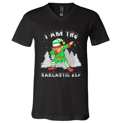 I Am The Sarcastic Elf V-Neck T-Shirt