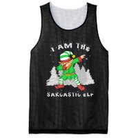 I Am The Sarcastic Elf Mesh Reversible Basketball Jersey Tank