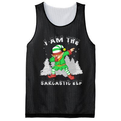 I Am The Sarcastic Elf Mesh Reversible Basketball Jersey Tank