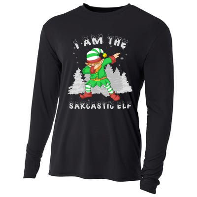 I Am The Sarcastic Elf Cooling Performance Long Sleeve Crew