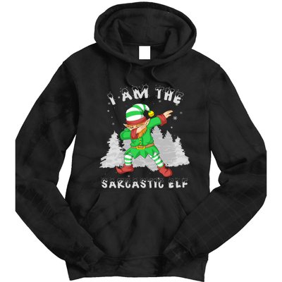 I Am The Sarcastic Elf Tie Dye Hoodie