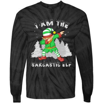 I Am The Sarcastic Elf Tie-Dye Long Sleeve Shirt