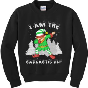 I Am The Sarcastic Elf Kids Sweatshirt