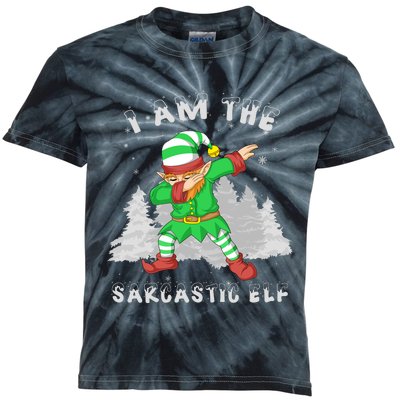 I Am The Sarcastic Elf Kids Tie-Dye T-Shirt