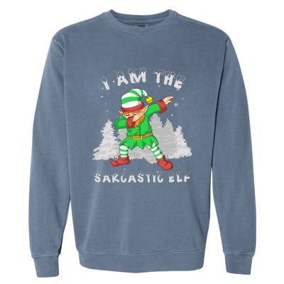 I Am The Sarcastic Elf Garment-Dyed Sweatshirt