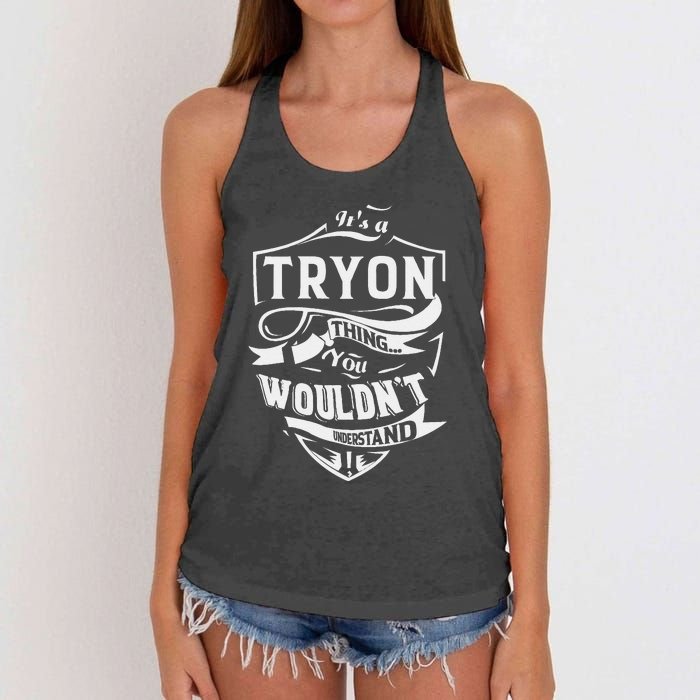 ItS A Tryon Thing Gifts Women's Knotted Racerback Tank