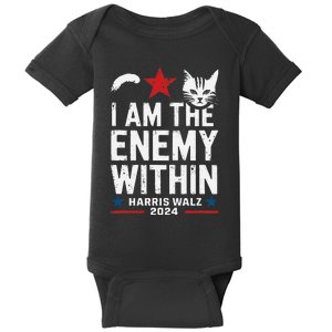 I Am The Enemy Within Kamala Harris 2024 Baby Bodysuit