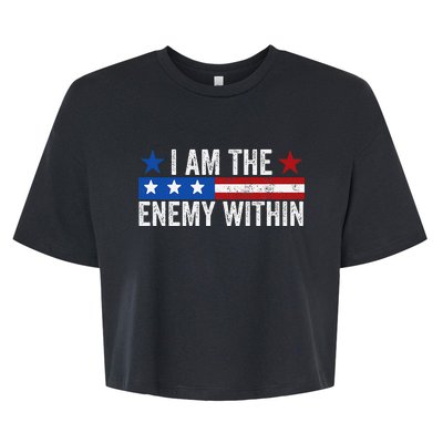 I Am The Enemy Within Outfit Bella+Canvas Jersey Crop Tee