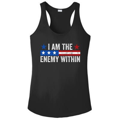 I Am The Enemy Within Outfit Ladies PosiCharge Competitor Racerback Tank