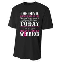 I Am The Storm Breast Cancer Warrior Pink Breast Cancer Performance Sprint T-Shirt