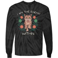 I Am The Enemy Within Harris Walz 2024 Enemy Within Tie-Dye Long Sleeve Shirt