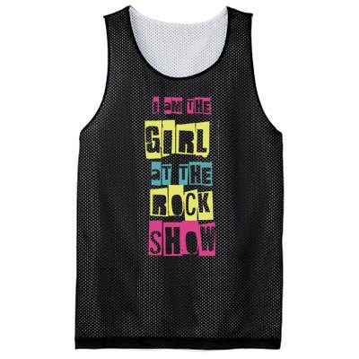 I Am The Girl At The R.O.C.K Show Funny Punk Rock Music Lover Mesh Reversible Basketball Jersey Tank