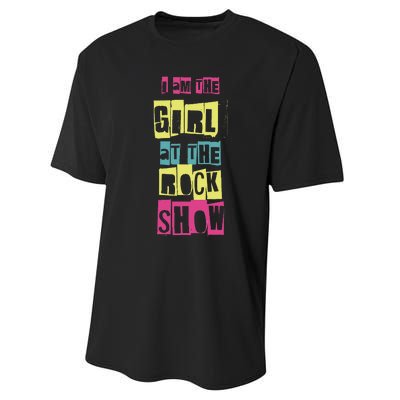 I Am The Girl At The R.O.C.K Show Funny Punk Rock Music Lover Performance Sprint T-Shirt