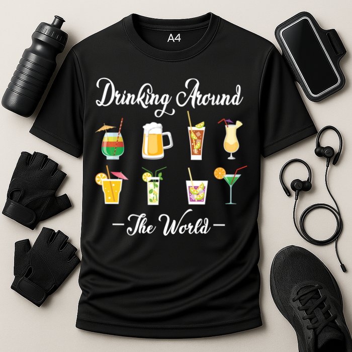 Ing Around The World Lovers Traveler Ing Gift Cooling Performance Crew T-Shirt
