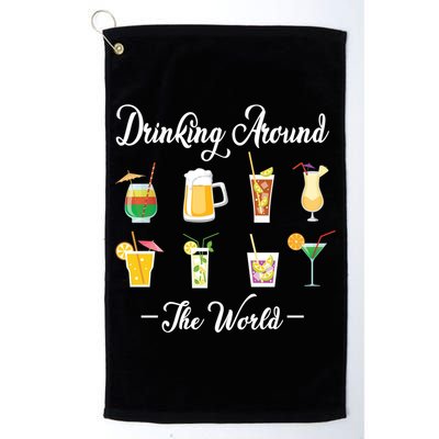 Ing Around The World Lovers Traveler Ing Gift Golf Towel