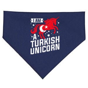 Iam A Turkish Unicorn Flag Design Tourist Souvenir USA-Made Doggie Bandana