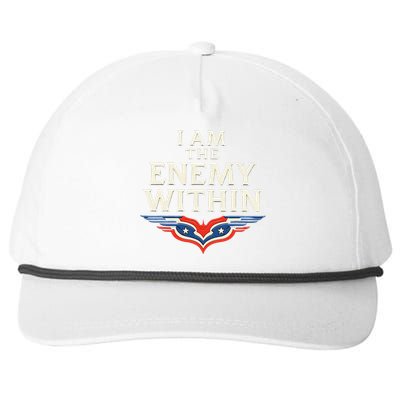 I Am The Enemy Within Snapback Five-Panel Rope Hat