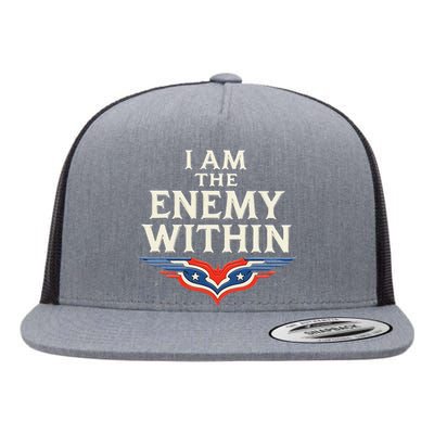 I Am The Enemy Within Flat Bill Trucker Hat