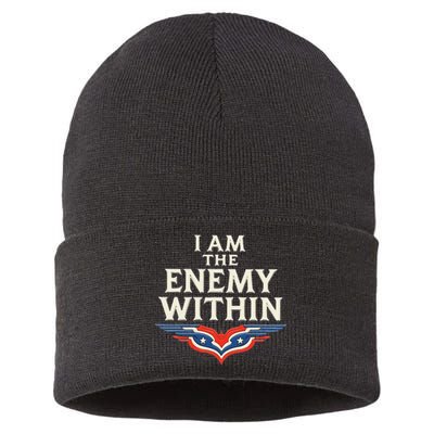 I Am The Enemy Within Sustainable Knit Beanie