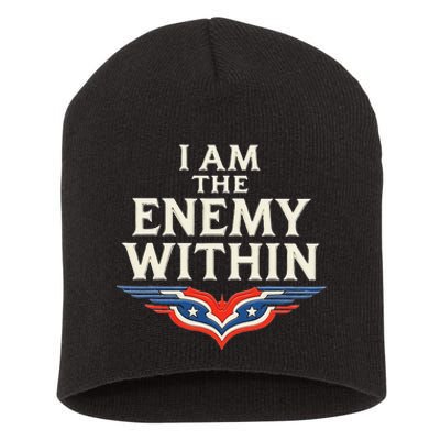 I Am The Enemy Within Short Acrylic Beanie