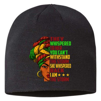 I am The Storm Wo Juneteenth Black History Month Sustainable Beanie