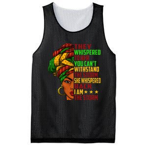 I am The Storm Wo Juneteenth Black History Month Mesh Reversible Basketball Jersey Tank