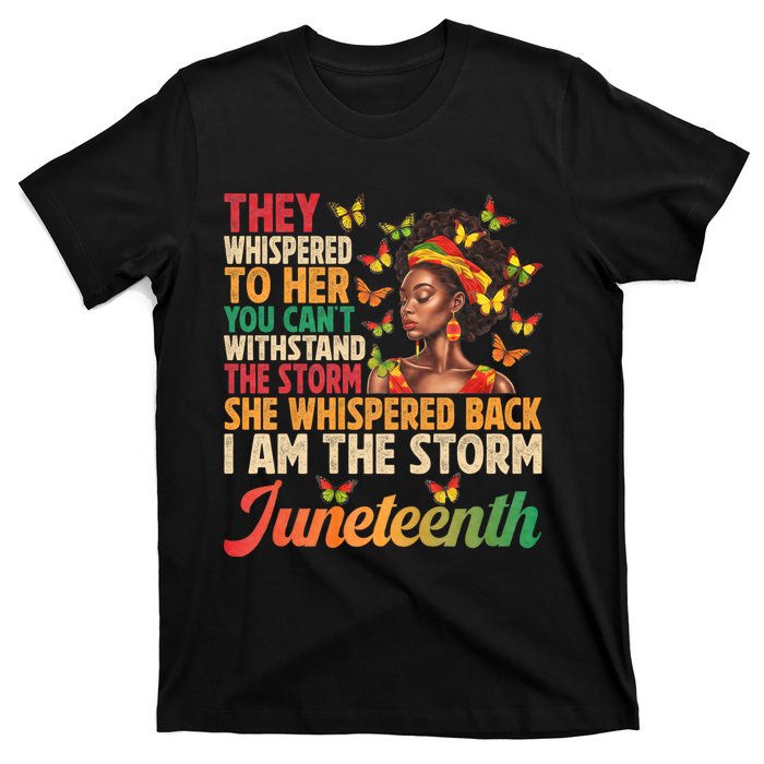 I Am The Storm Black Freedom 1865 T-Shirt