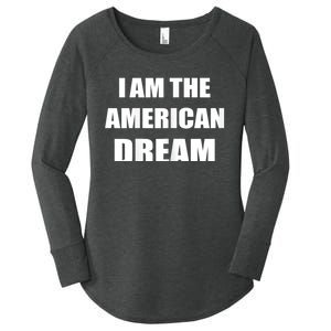 I Am The American Dream Be Like Britney Funny Women's Perfect Tri Tunic Long Sleeve Shirt