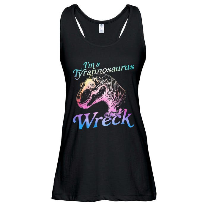 Im A Tyrannosaurus Wreck Ladies Essential Flowy Tank