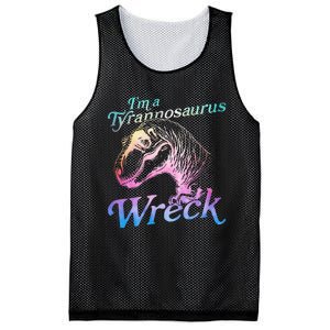 Im A Tyrannosaurus Wreck Mesh Reversible Basketball Jersey Tank