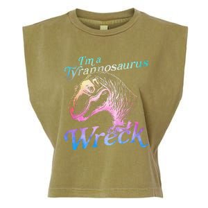 Im A Tyrannosaurus Wreck Garment-Dyed Women's Muscle Tee